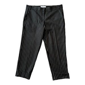 James Jeans black and white cropped trousers size 29